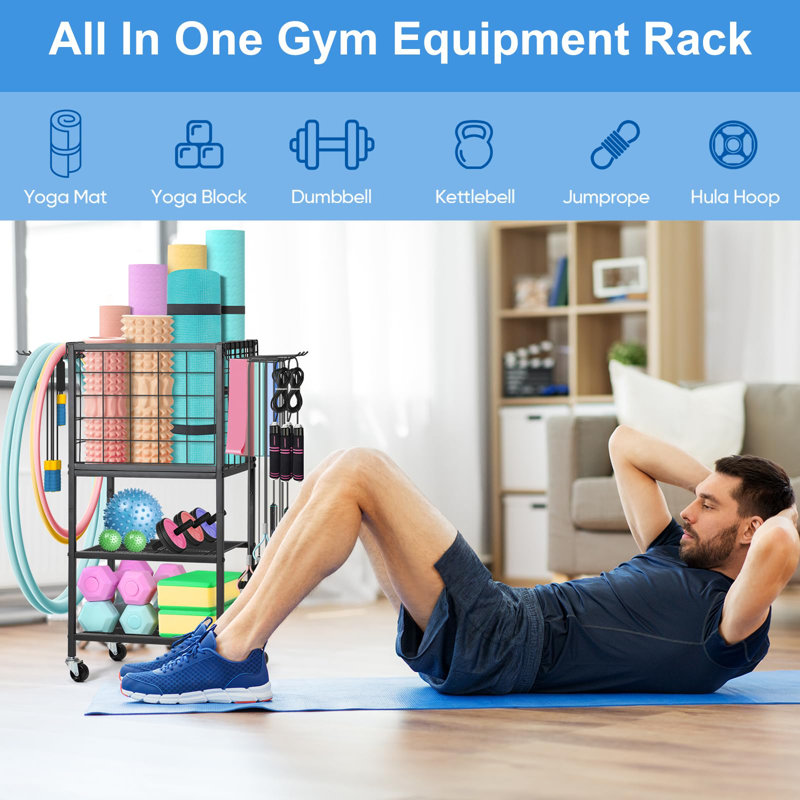 Metal Freestanding Sports Rack