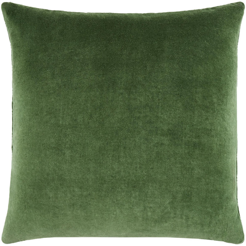 Digby Accent Pillow, Pillow Cover Only - No Insert, Square 18'', Green