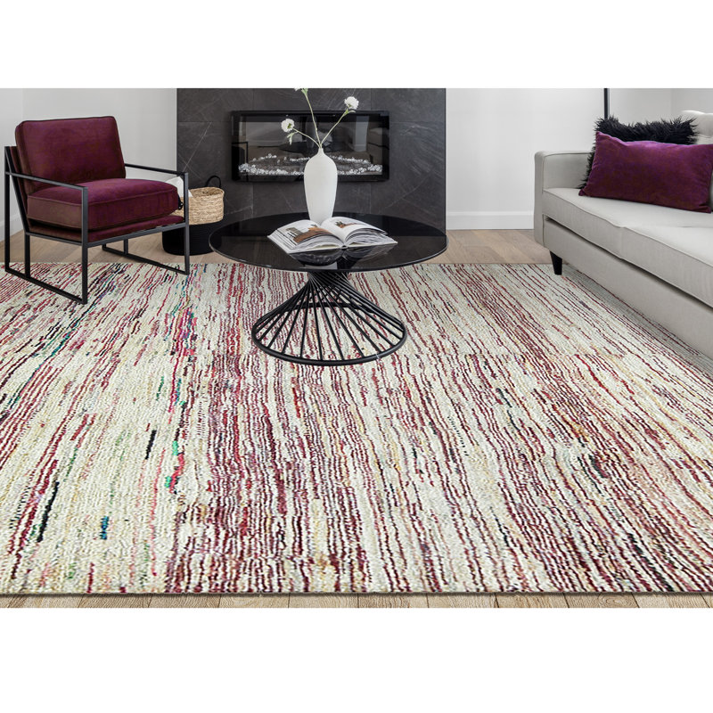 Hand-Knotted High-Quality Beige Area Rug