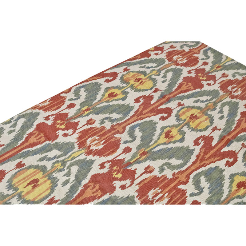 High-Quality Hand-Knotted Green And Brown Area Rug