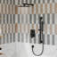 Système de douche à pluie complète Slidea avec valve brute et barre coulissante-63308436