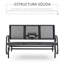 Powder Coated Steel Outdoor Glider