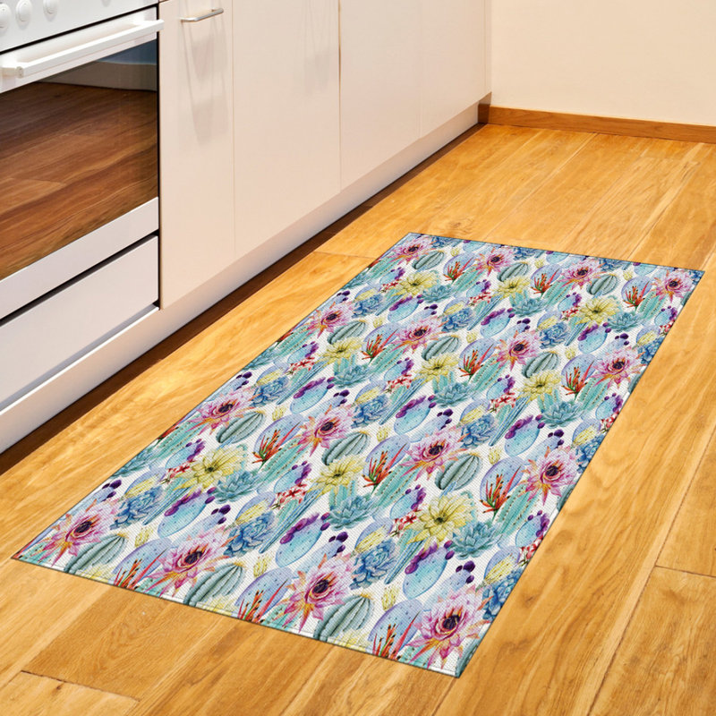Cactus High Density Long Fiber Poly Threads Decorative Area Rug Carpet, Rectangle 2'7" x 5'
