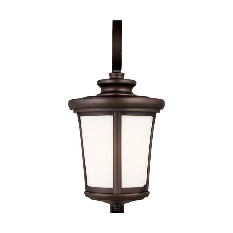 Eddington Large One Light Outdoor Wall Lantern from Generation Lighting , Antique Bronze, 19.88" H x 10" W x 10" D, No