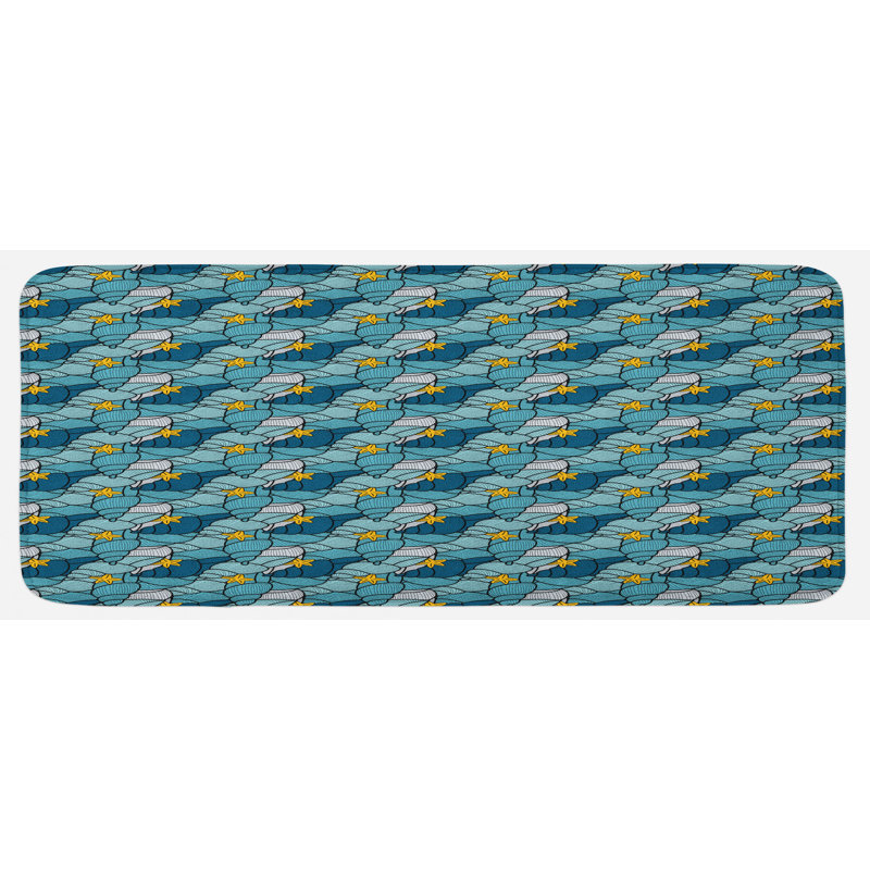 Tapis de cuisine nautique