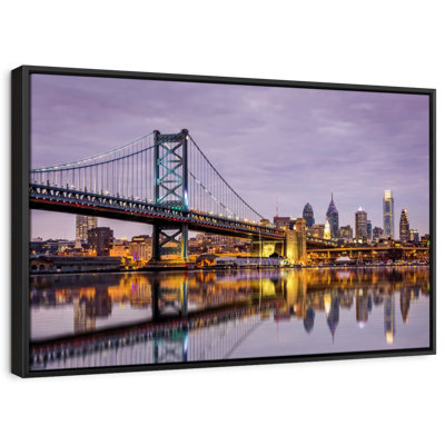 Impression sur toile Ben Franklin Bridge Skyline