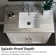 Los Flexi 16" Small Undermount Bathroom Sink with Overflow, Rectangular White Ceramic Lavatory Sink