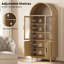 Grande armoire de rangement arquée 70,8 po-1832475015-1832475018