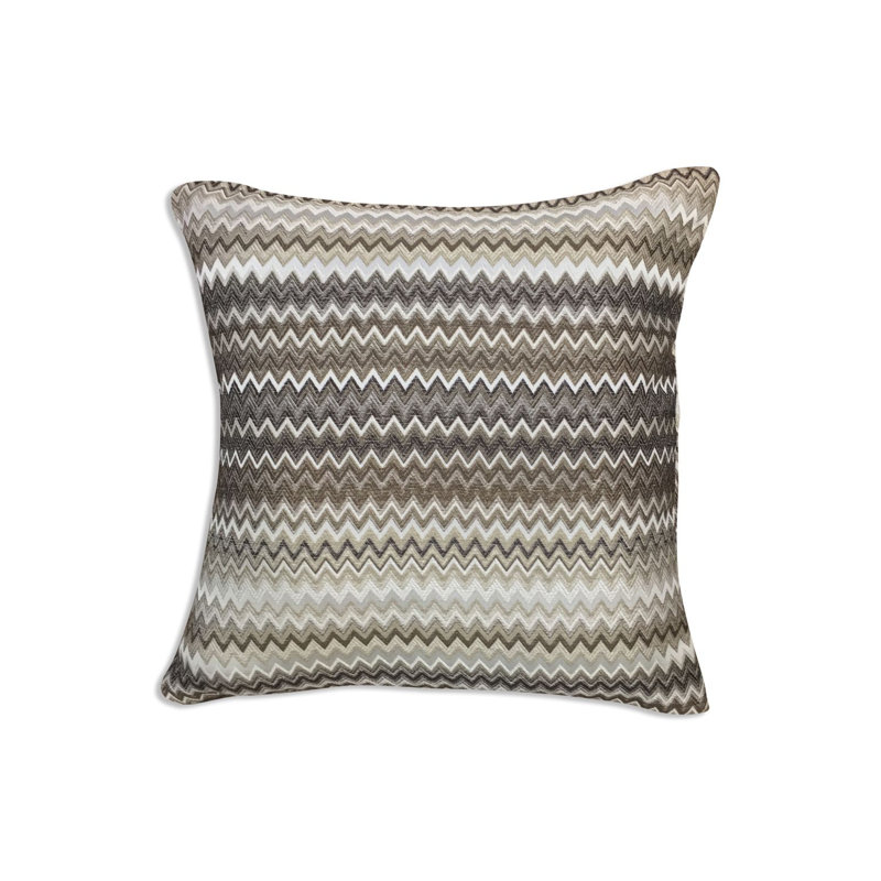 Belcara Chevron Square Cushion Cover, Beige/Grey