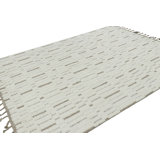 Rug & Kilim’S Contemporary Rug In White With High-Low Geometric Patterns