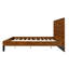 Lit plateforme en bois massif de style Mid-Century avec tête de lit six pièces-883144619