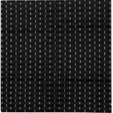 Hand-Knotted High-Quality Black Square Area Rug