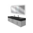 Ensemble de meuble-lavabo double mural 72 "avec miroir Nile