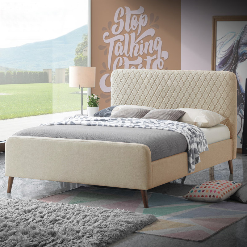 Solid Wood Platform Bed, Champaign