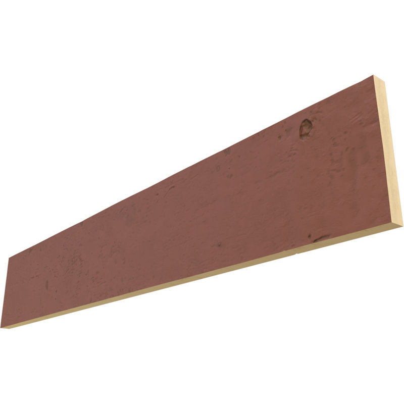 Planche en simili bois Knotty Pine Endurathane, H 12 po x l 96 po x P 1 po, Bois rouge