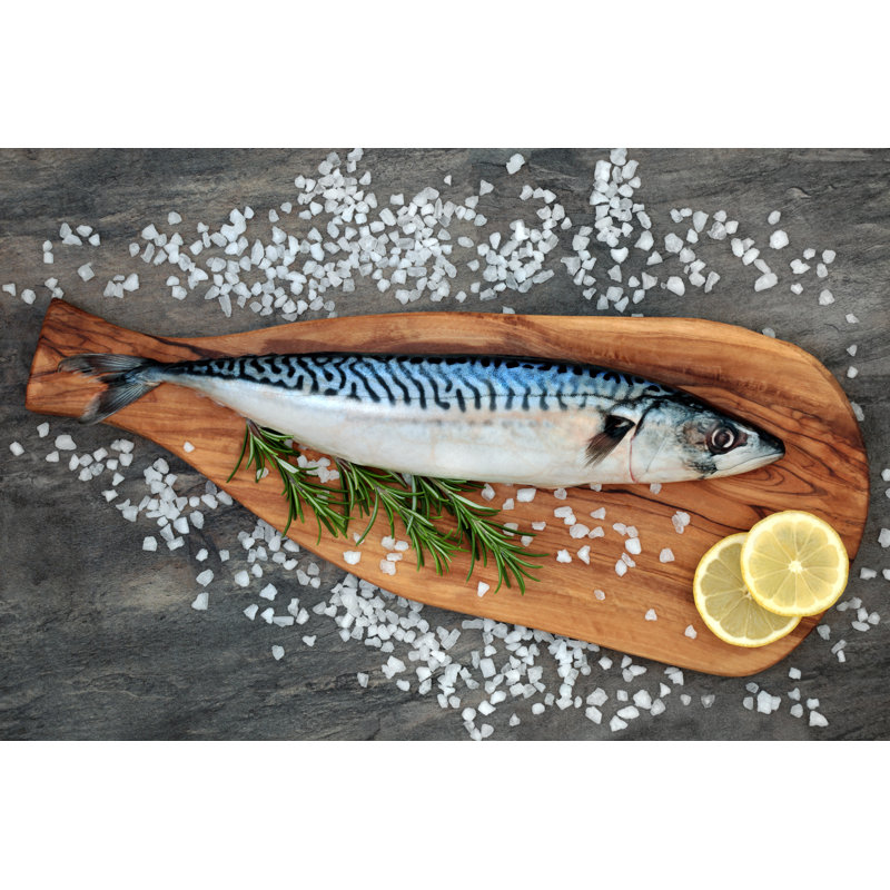 Mackerel Fish by Marilyna - Wrapped Canvas Print, 30cm H x 46cm W x 3.8cm D