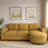 Modern L-shaped Sectional Sofa With Curved Chaise Lounge, Usb Ports And Side Storage Pockets-367997512