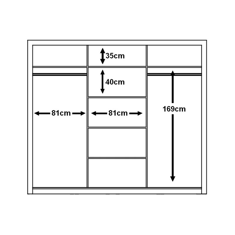 Manufactured Wood Wardrobe