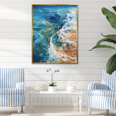 Whiteley Beach, Oceanic Rhythms, impression sur toile