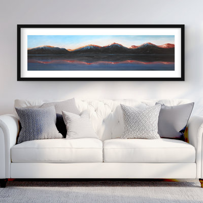 Mountains Landscape Framed Matted Print | Home Decor Art
