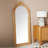 Retro carved arched mirror full-length mirror