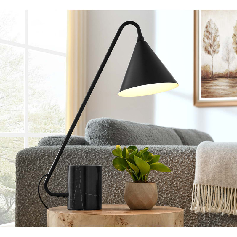 Modway Ayla Metal Desk Lamp, Black
