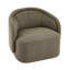 Living Amanda Green Accent Chair Curved Boucle