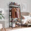 Industrial Hall Tree Coat Rack Stand With 2 Shelves And 8 Hooks