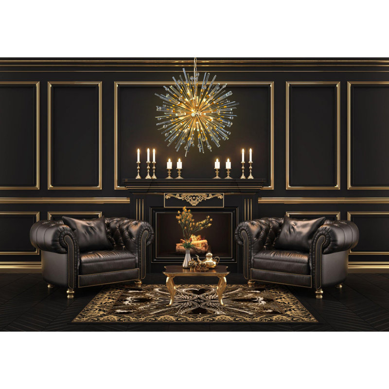 Keyrra 15 - Light Glass Dimmable Sputnik Sphere Chandelier