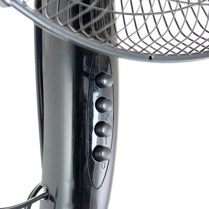 Ventilateur sur pied 52 po oscillant / debout, Noir