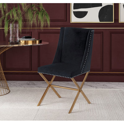 Aki Upholstered Metal Dining Chair