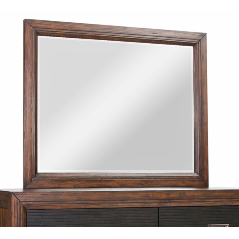 Miroir d'intérieur, miroir, cadre en bois pour chambre à coucher