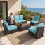 Ensemble de mobilier d'extérieur 6 pièces-148278629-148278632