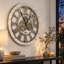 Solid Wood Skeleton Wall Clock-1556344435