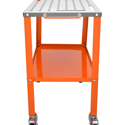 Portablewelding Table36" X 18" Desktop1200lbs Capacitycarbon Steelbraking Casters4 Tool Slots5/8-inch Fixture Holesprofessional Welding Projects 36" 18"steel Table1200lbs Loadcarbon