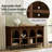 Savana Farmhouse 56'' W Arched Console Table with adjustable Shelves-78750951