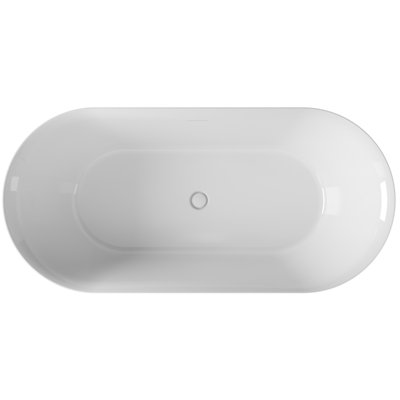 71" x 34" Freestanding Soaking Acrylic Bathtub
