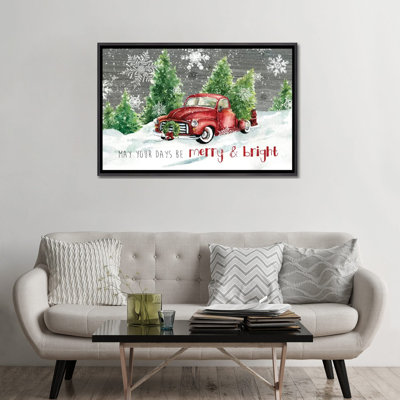 «Merry and Bright Christmas Truck» par Carol Robinson - reproduction