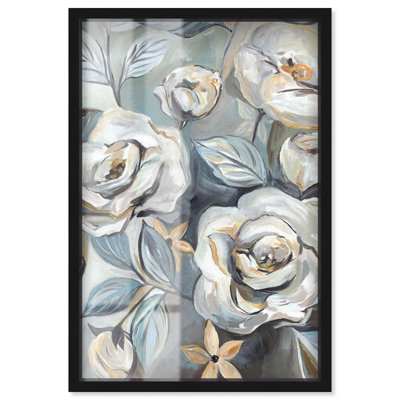 «Grey Delight», impression élégante, art floral par Art Remedy