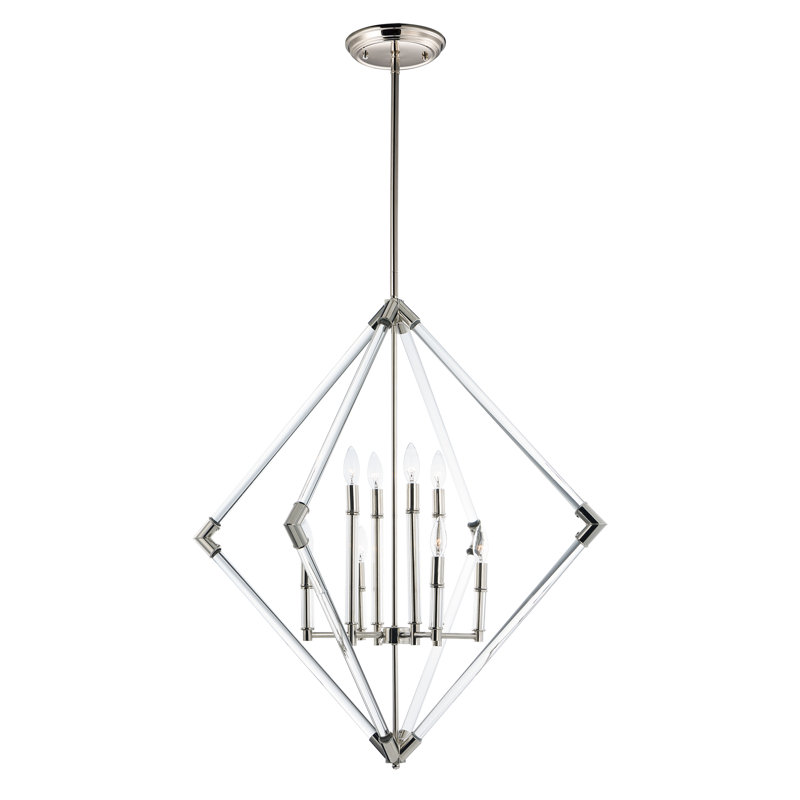 Kellie 8 - Light Dimmable Geometric Chandelier