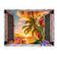 « tropical window to paradise ii », reproduction d’impression sur toile tendue-31105759
