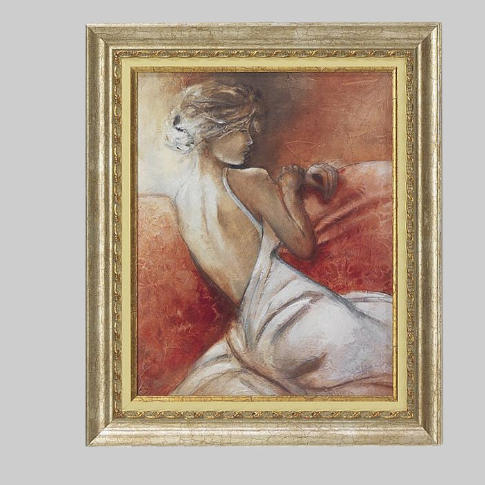 « a quiet abstient i », reproduction d’art encadrée sur bois