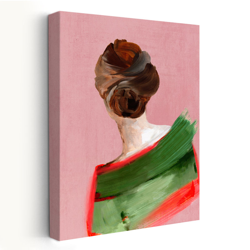 Silent Poise - Art figuratif abstrait, H 24 po x l 16 po
