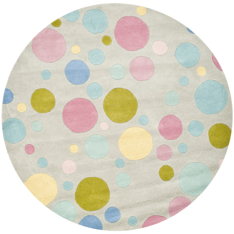 Tapis touffeté à la main Amier, Rond 6 pi