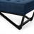 Navy Blue - Exude Sophistication And Style. Seat, Button- Detail. Versatile For Living Room Or Bedroom. 17.93D X 16.31H 47W Enhance Home With Elegance. Upholstery Stylish Lines. Use As Footrest Side