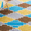Tapis bleu / ivoire Shirley Drive 913-572502612