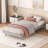 Modern Design Floating Platform Bed Frame-31525304-31525305