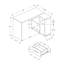 Bureau d'ordinateur, bureau personnel, coin, tiroirs de rangement, L 46 po, forme en L, travail, ordinateur portable, stratifié, contemporain, moderne-2122276557