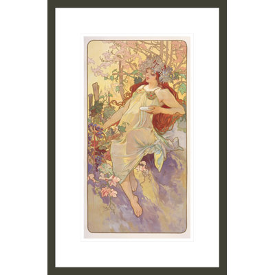Sans titre (1896) par Alphonse Mucha, impression giclée sur cadre