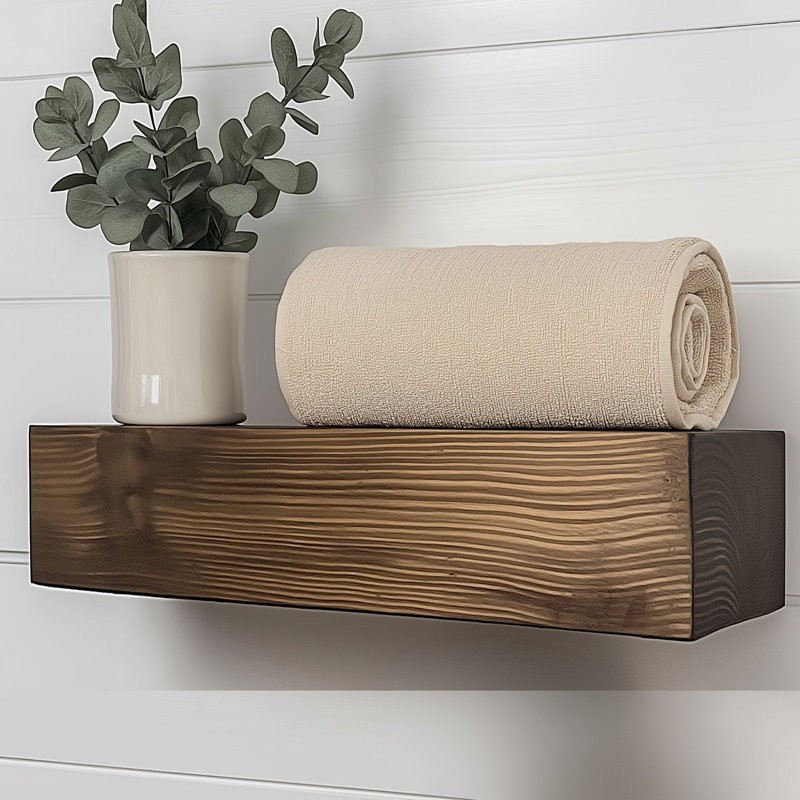 Tablette murale décorative en bois, En bois